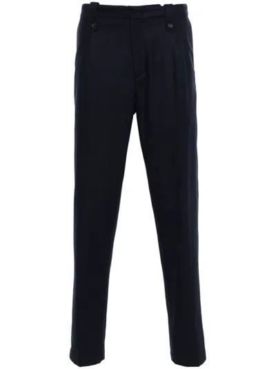 Shop Eleventy Pantalone Regular Pences In Blue