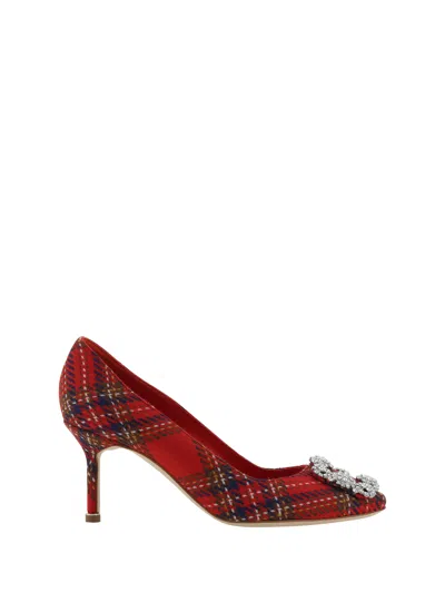 Shop Manolo Blahnik Hangisi_clc Clava Wool 070 Pump Shoes In Ywov