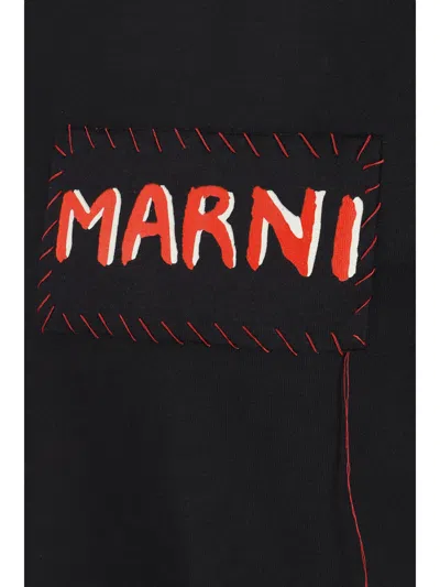 Shop Marni T-shirt In Black