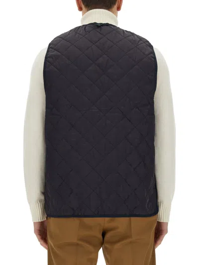 Shop Barbour Quilted Vest In Blue