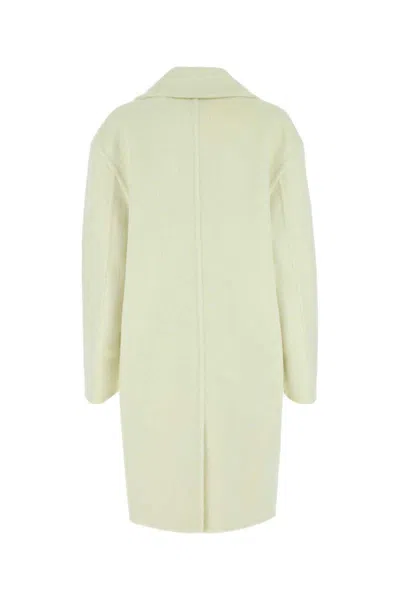 Shop Bottega Veneta Coats In White