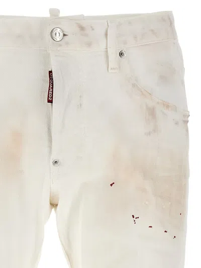 Shop Dsquared2 Skater Jeans In White