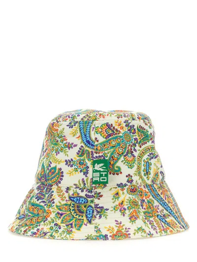 Shop Etro Paisley Bucket Hat In Multicolour