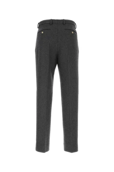 Shop Gucci Pants In Grey