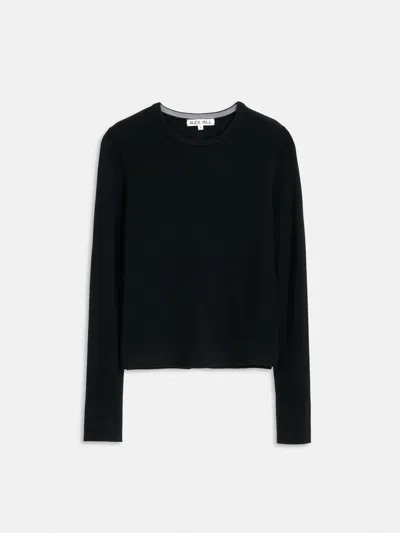 Alex Mill Ava Crewneck Sweater In Extra Fine Merino In Black