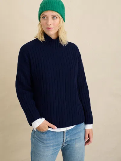 Alex Mill Charley Rib Sweater In Dark Navy