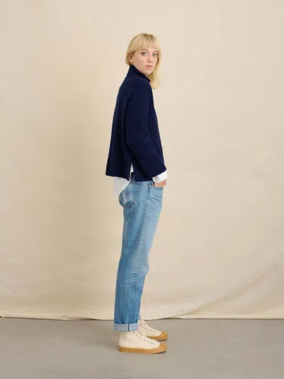 Alex Mill Charley Rib Sweater In Dark Navy