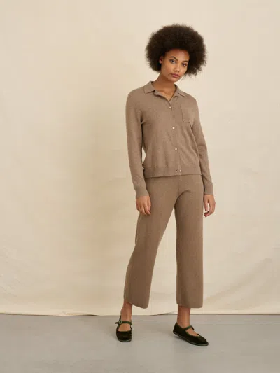 Alex Mill Chris Sweater Pant In Heather Latte