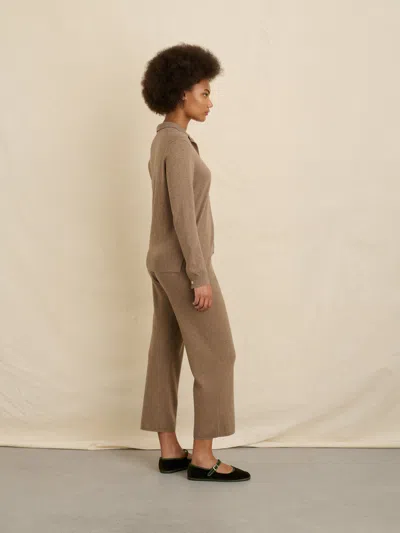 Alex Mill Chris Sweater Pant In Heather Latte