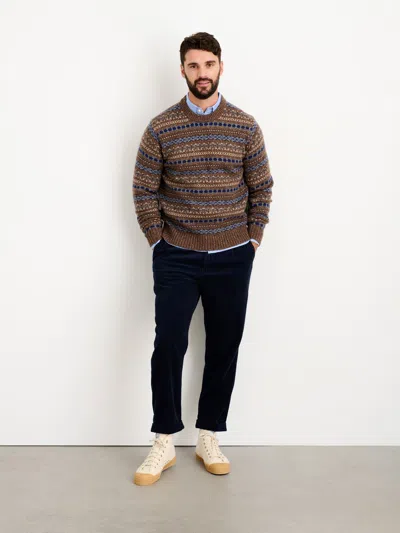 ALEX MILL FAIR ISLE DONEGAL SWEATER 