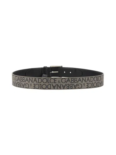 Shop Dolce & Gabbana Belt With Logo In Multicolour