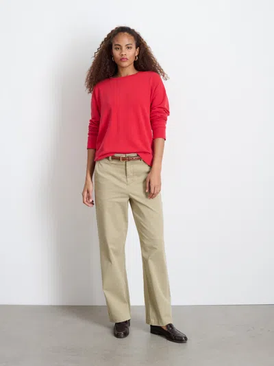 Alex Mill Frankie Sweatshirt In Vintage Wash In Cardinal