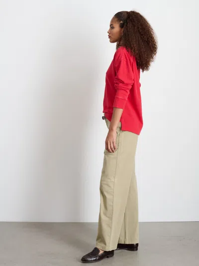 Alex Mill Frankie Sweatshirt In Vintage Wash In Cardinal