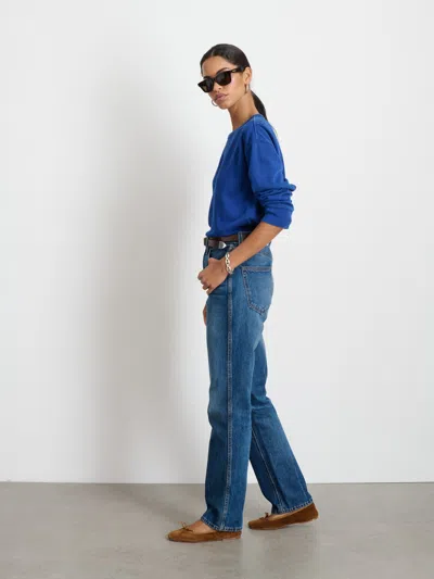 Alex Mill Frankie Sweatshirt In Vintage Wash In Cobalt