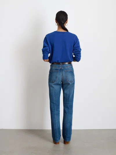 Alex Mill Frankie Sweatshirt In Vintage Wash In Cobalt