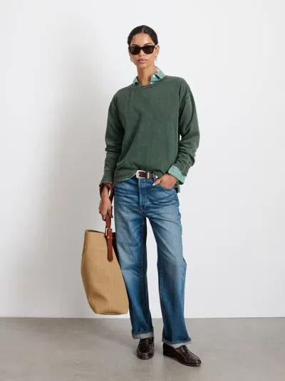 Alex Mill Frankie Sweatshirt In Vintage Wash In Pine Grove
