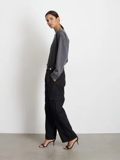 Alex Mill Frankie Sweatshirt In Vintage Wash In Washed Black