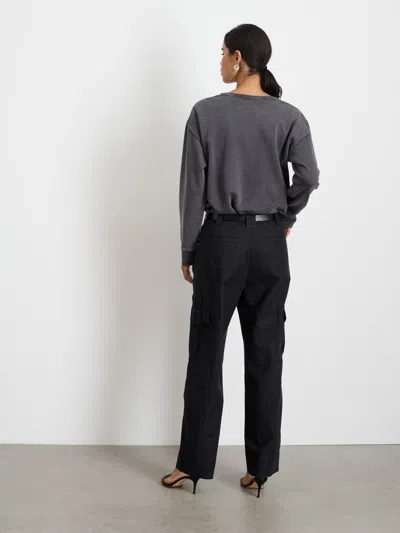 Alex Mill Frankie Sweatshirt In Vintage Wash In Washed Black