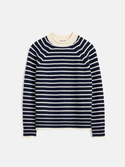 Alex Mill Freja Sweater In Ivory/indigo