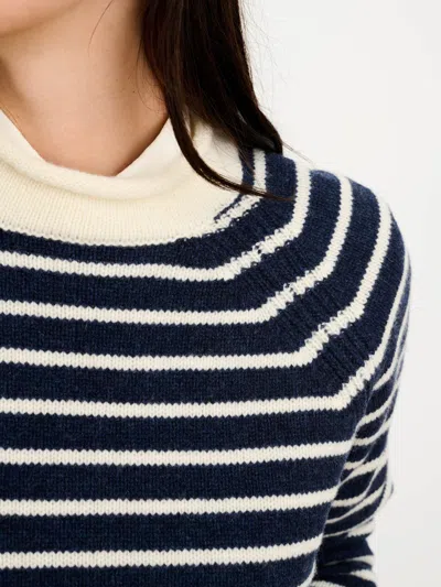 Alex Mill Freja Sweater In Ivory/indigo