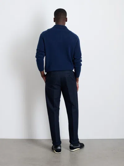 Alex Mill Grant Trouser In Cotton Twill In Dark Navy