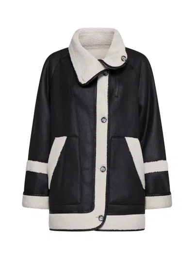 Shop Urbancode Coats In Black-cream