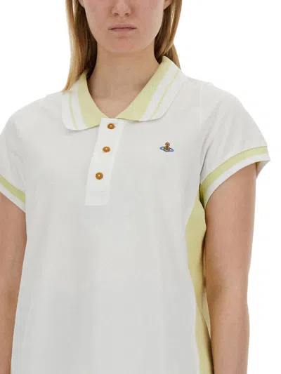 Shop Vivienne Westwood Cotton Polo In White