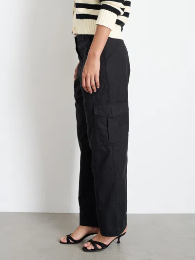 Alex Mill Ivy Cargo Pant In Rich Black