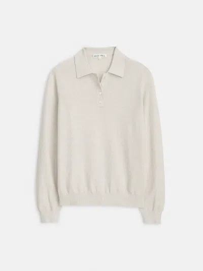Alex Mill Jac Polo Sweater In Oatmeal