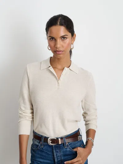 Alex Mill Jac Polo Sweater In Oatmeal