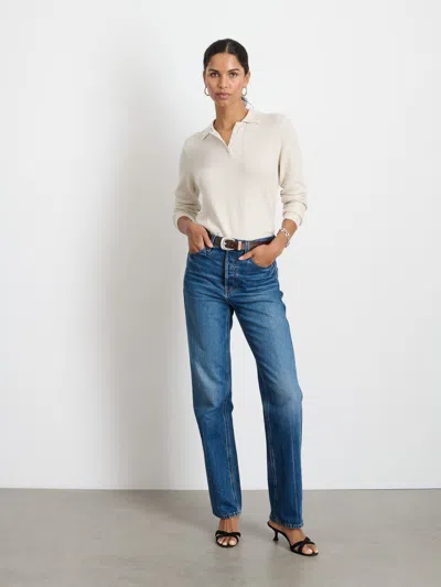 Alex Mill Jac Polo Sweater In Oatmeal