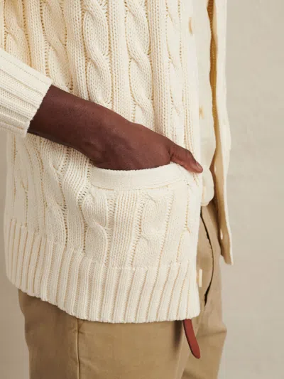 Alex Mill Jack Cable Sweater In Ivory