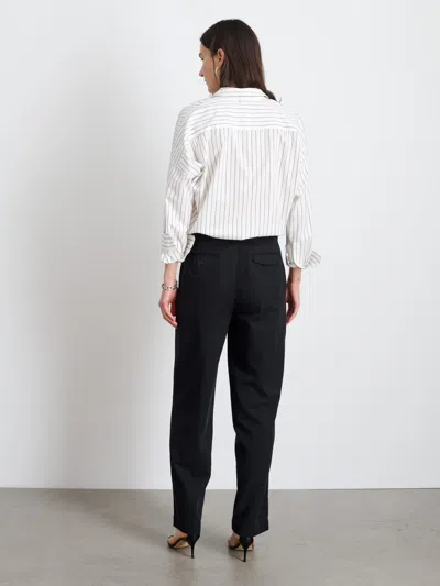 Alex Mill Jo Shirt In Striped Paper Poplin In White Multi