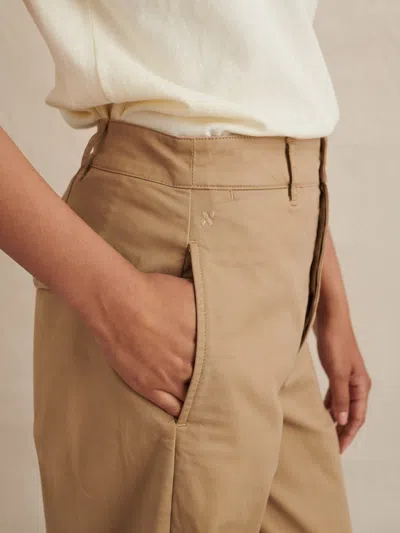 Alex Mill Kelly Wide Leg Chino In Vintage Khaki