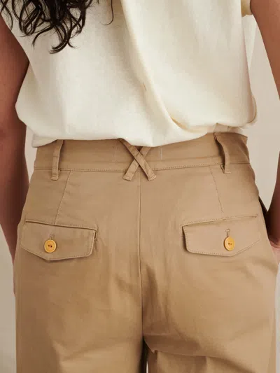 Alex Mill Kelly Wide Leg Chino In Vintage Khaki
