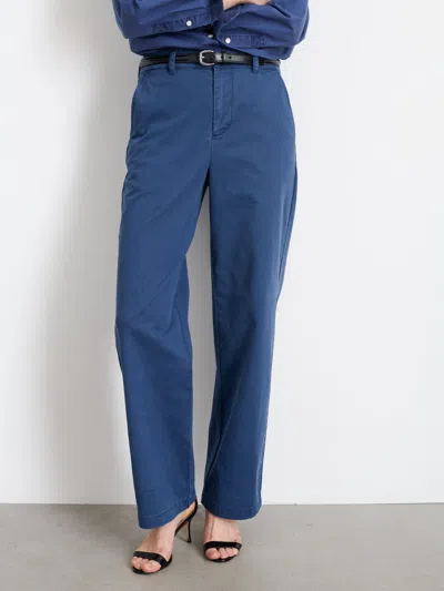 Alex Mill Marci Trouser In Twill In French Navy