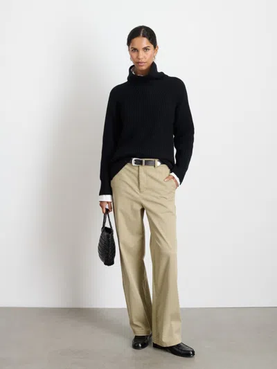 Alex Mill Marci Trouser In Twill In Putty