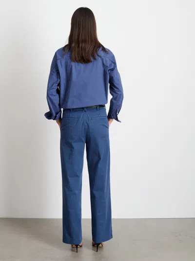 Alex Mill Marci Trouser In Twill In French Navy