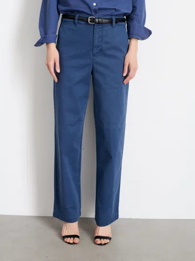 Alex Mill Marci Trouser In Twill In French Navy
