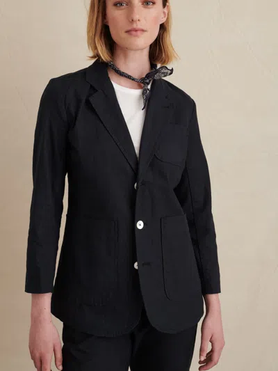 Alex Mill Mathilde Jacket In Linen In Black