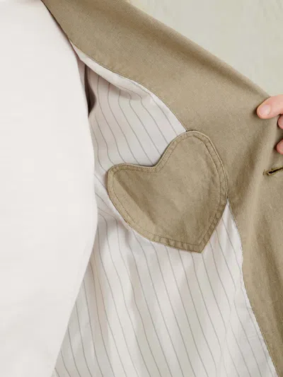 Alex Mill Mathilde Jacket In Linen In Khaki