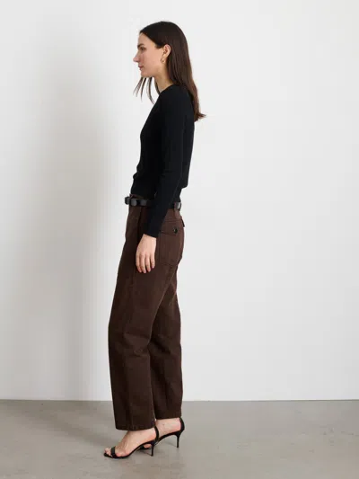 Alex Mill Neil Pant In Herringbone In Espresso