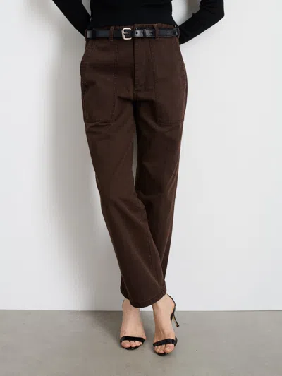 Alex Mill Neil Pant In Herringbone In Espresso