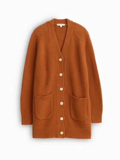 Alex Mill Romy Long Cardigan In Amber
