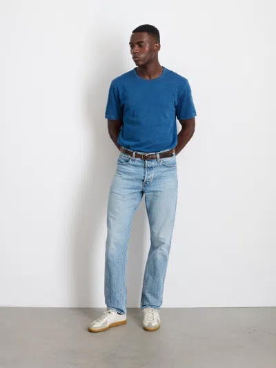 Alex Mill Standard T-shirt In Slub Cotton In Indigo
