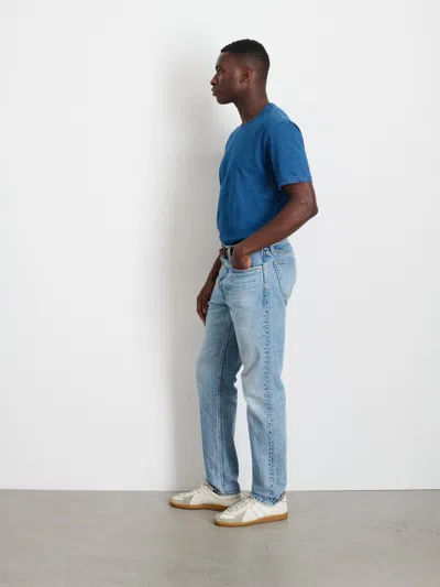 Alex Mill Standard T-shirt In Slub Cotton In Indigo