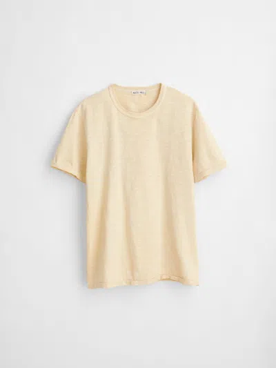 Alex Mill Standard T-shirt In Slub Cotton In Oat Milk