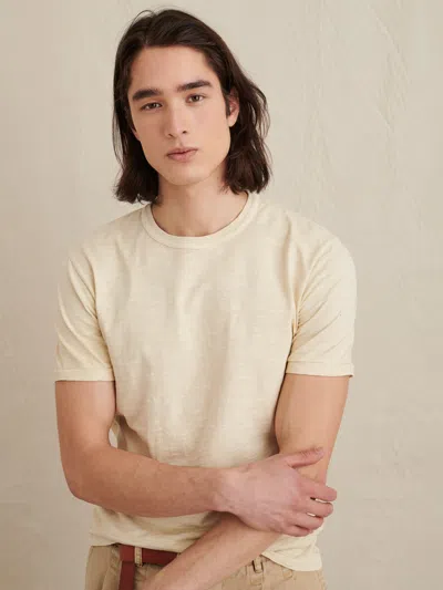 Alex Mill Standard T-shirt In Slub Cotton In Oat Milk