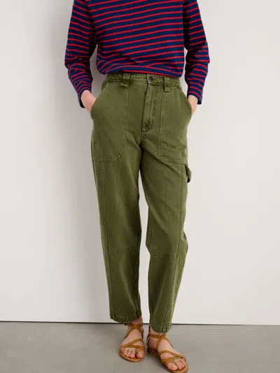 Alex Mill Phoebe Pant In Recycled Denim - Old In Army Olive