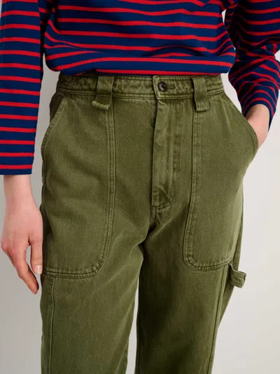 Alex Mill Phoebe Pant In Recycled Denim - Old In Army Olive
